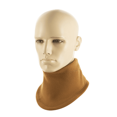 M-Tac Anatomisk Snood Justerbar Elite Fleece (320 g/m²) brun snood på mannequin for optimal pasform og beskyttelse mod koldt vejr.