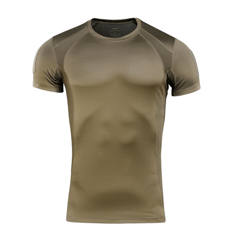 Olive M-Tac Athletic Tactical Gen.II T-shirt – funktionel t-shirt for outdoor and military use, showing front view with short sleeves.