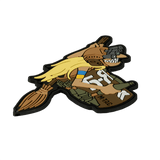 M‑Tac Patch Baba-Yaga Horizontal med 3D-effekt, viser juniorsergent med natkikkert og granater, PVC-materiale, hylder ukrainsk UAV.