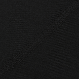 Tæt billede af stoffet fra M-Tac Thermal Fleece Shirt Delta Level 2 Lady i sort polyester, der viser syningen og kvaliteten.