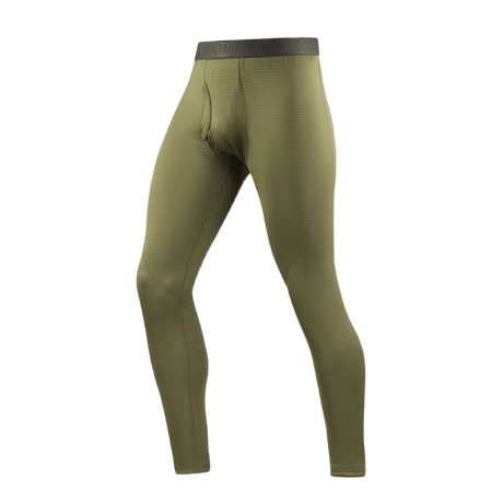 M-Tac Delta Level 2 Fleece Bukser i olivengrøn, varme og fugtbestandige, designet til fysisk aktivitet i kolde omgivelser.