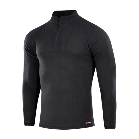 M-Tac Delta Polartec Raglan Jakke i sort, fremstillet af holdbar Micro Series fleece, ideel til hverdagsbrug og udendørsaktiviteter.