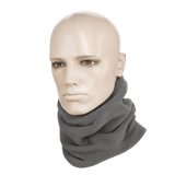 M-Tac Fleece Neck Gaiter med Snor i grå på mannequin, alsidigt tilbehør til koldt vejr, justerbar pasform, fleece 260 g/m².