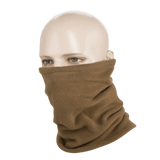 M-Tac Fleece Neck Gaiter med Snor, alsidigt og justerbart tilbehør til koldt vejr, bæres som halsedisse på mannequin, varm og komfortabel.