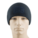 M-Tac Fleece Tactical Watch Cap Beanie m. Patch Panel - let og varm fleecehue til køligt vejr, taktisk brug og friluftsliv.