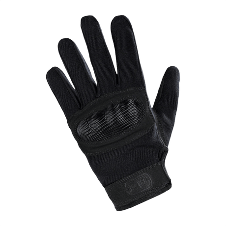 M-Tac Handsker Assault Tactical Mk.3 med forstærket håndflade og velcro til sikker pasform, ideel til våbenhåndtering.