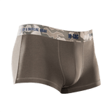 M-Tac Herre Boxer 93/7 i brun med kamouflage elastik, designet til komfort og holdbarhed, ideel til aktiv livsstil og dagligt brug.