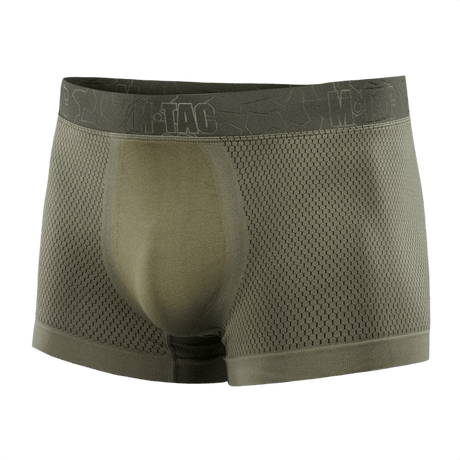 M-Tac Hexagon Sports Underbukser i olivengrøn med hexagon mønster, ideel til sportsaktiviteter.
