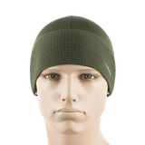 M-Tac Hjelm Watch Cap Polartec i olivenfarve på mannequin, lavet af Polartec® fleece med lav profil, ideel til køligt vejr