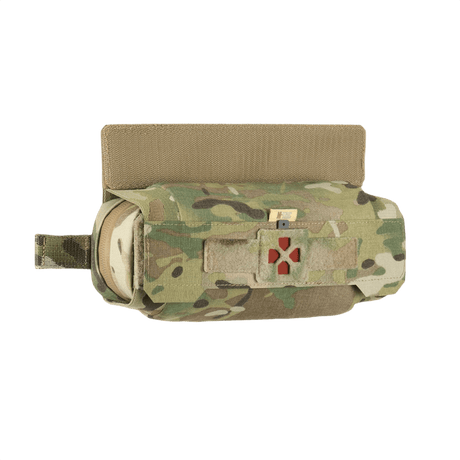 M-Tac Horizontal Medical Pouch ROLL Elite, holdbar medicinsk taske af Cordura materialer i camouflage design, integreres med plate carrier