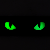 M-Tac Cat Eyes 3D PVC Patch med lysreflekterende design, der lyser i mørket for taktisk brug.