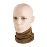 M-Tac Let Tubehalstørklæde i lysebrun farve på mannequin, viser alsidighed som balaklava, hue, bandana eller tørklæde.