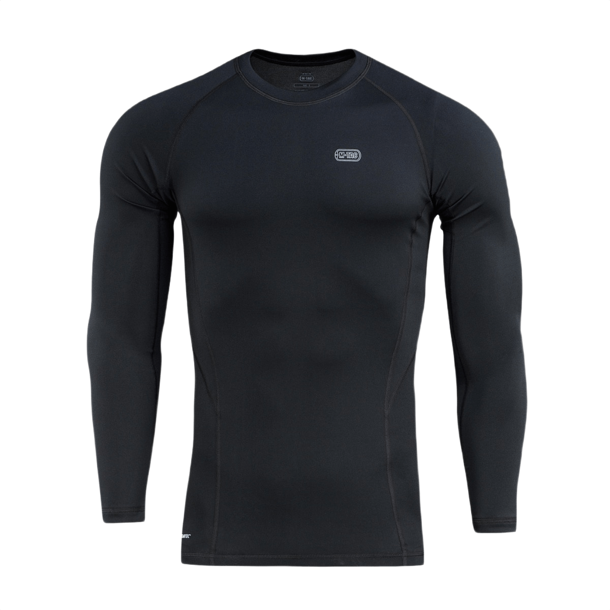 M-Tac Level I Polartec Thermal Shirt i sort med anatomisk pasform og flade sømme til optimal komfort i koldt vejr.