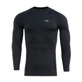 M-Tac Level I Polartec Thermal Shirt i sort med anatomisk pasform og flade sømme til optimal komfort i koldt vejr.