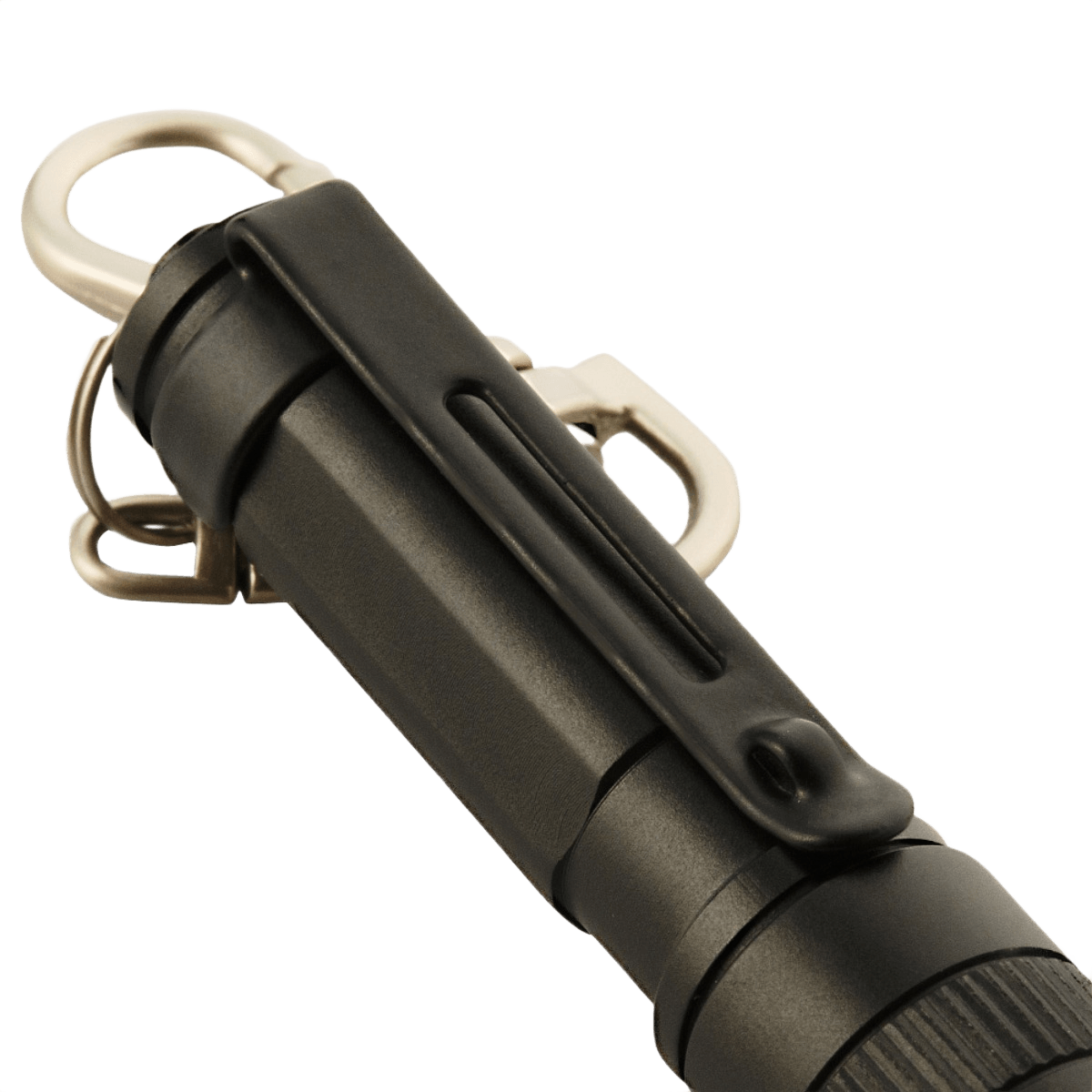 M-Tac Lommelygte K2 til nøglebundt, kompakt LED-lommelygte i aluminium, stød- og vandresistent, perfekt til EDC brug.