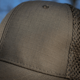 M-Tac Mesh Flex Ripstop Baseball Cap med ripstop front og mesh paneler for optimal ventilation og komfort til udendørs brug.