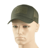 M-Tac Mesh Flex Ripstop Baseball Cap med Velcro med netpaneler, perfekt til taktisk brug og sommerdage, set på mannequin.