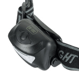 M-Tac Pandelygte 4+1 LED med elastisk hovedrem og 4 hvide LED-lys, praktisk og let design til udendørs brug.