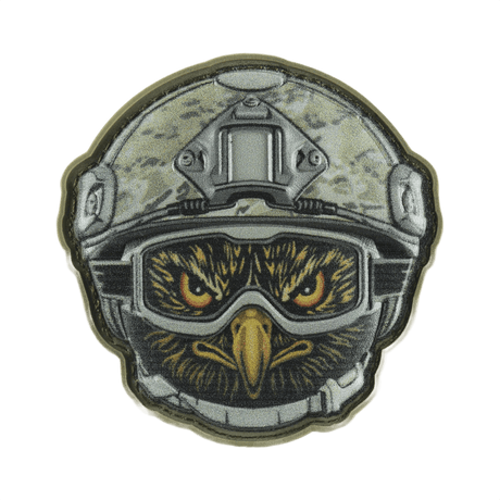 M-Tac Patch Emoji #10 med 3D-effekt og velcro i PVC, sjov og taktisk morale patch til tøj og udstyr, størrelse 6.5 x 6.5 cm.