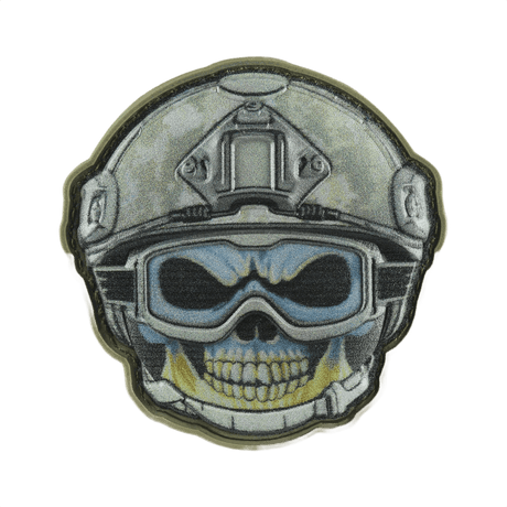 M-Tac Patch Emoji #5 i PVC med 3D-effekt og Velcro; sjov moralepatch til tøj og udstyr, 6.5 x 6.5 cm