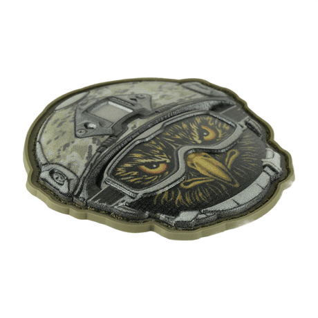 M-Tac Patch Emoji #10 med 3D-effekt. Sjov PVC morale patch med Velcro til tøj eller udstyr. Størrelse: 6.5 x 6.5 cm.