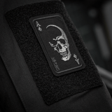 M-Tac Patch Face of War (Broderi) med kraniesymbol på ace of spades kort monteret på Cordura 500D stof
