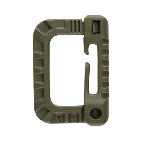 M-Tac Plast Karabin i slidstærk ABS-plast ideel til fastgørelse på vest eller taske. Let og praktisk, ikke egnet til klatring.