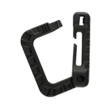 M-Tac Plast Karabin, sort ABS-plast, let karabin til udstyr, 85x60 mm, praktisk til vest eller taske, holdbar og nem fastgørelse