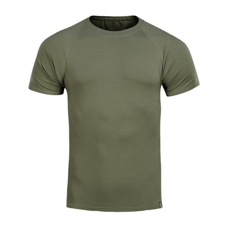 M-Tac Raglan T-Shirt 93/7 i grøn farve, lavet af 93% bomuld og 7% elastan for optimal komfort og åndbarhed med stilfulde raglanærmer.