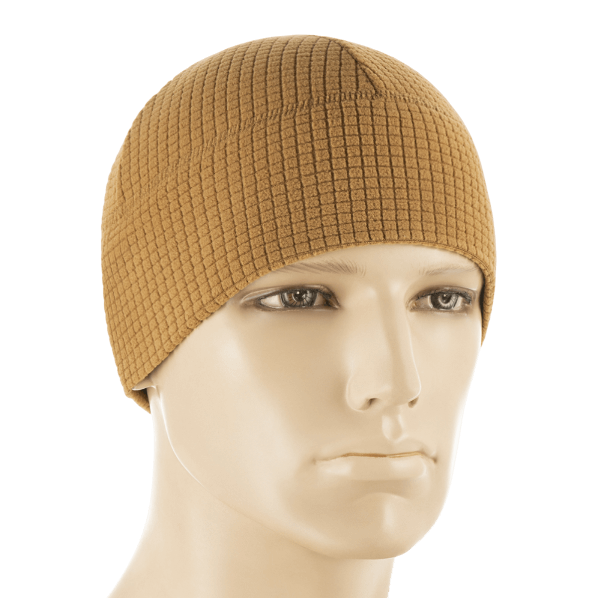 M-Tac Rip-Stop Fleece Hjelmliner i brun, fremstillet af slidstærkt fleece, perfekt til køligt vejr og brug under hjelme for varme og komfort.