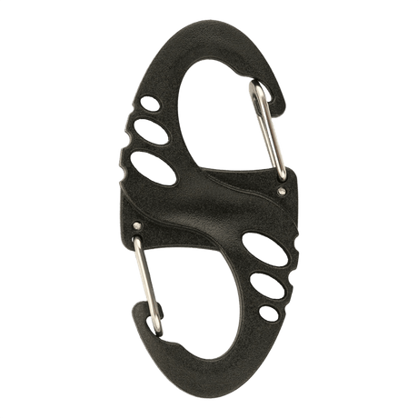 M-Tac Plast S-Krog Karabinhage til nøgler og let udstyr, 50 mm letvægtskonstruktion, ikke til klatring eller tunge genstande.