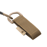 M-Tac Safety Cord med D-ring brun paracord snor med MOLLE-montering til sikker opbevaring af udstyr som nøgler og våben.