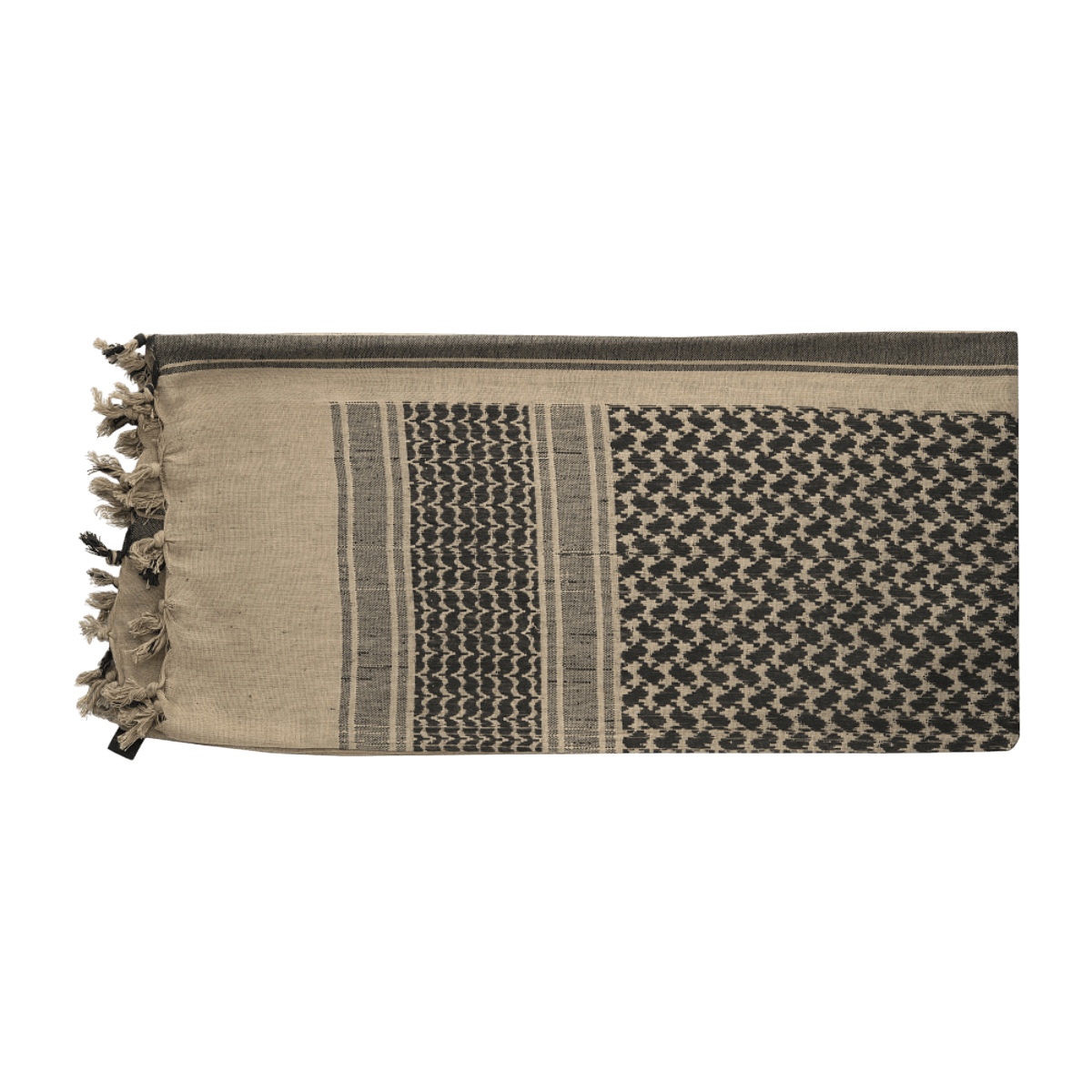 M-Tac Shemagh Tørklæde i klassisk arabisk design, 100% bomuld, 110 x 110 cm, beskyttelse mod sol, sand og vind til udendørsaktiviteter