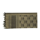 M-Tac Shemagh Tørklæde Pirate Skull i 100% bomuld med piratskallemønster, beskytter mod sol, sand og vind, militær og taktisk brug.