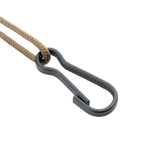 M-Tac Safety Cord med D-ring til sikring af udstyr såsom nøgler og våben, fremstillet af paracord og PVC, med trækstyrke på 50 kg.