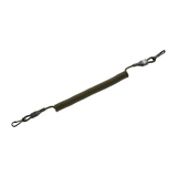 M-Tac Safety Cord Medium for Carbine i spiraldesign med D-ring og MOLLE-montering til at sikre våben og udstyr mod tab eller tyveri.