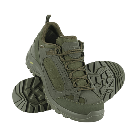 M-Tac Sneakers Tactical Demi-Season Pro Line grøn Suede og Cordura med Vibram-sål til træning og vandring