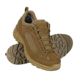 M-Tac Sneakers Tactical Demi-Season Pro Line i brun suede og Cordura, med fleksibel Vibram-sål til komfort og holdbarhed.