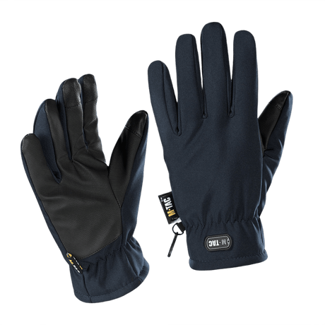 M-Tac Handsker Soft Shell Thinsulate til udendørsaktiviteter i køligt vejr med læder forstærkning og touchscreen funktion.