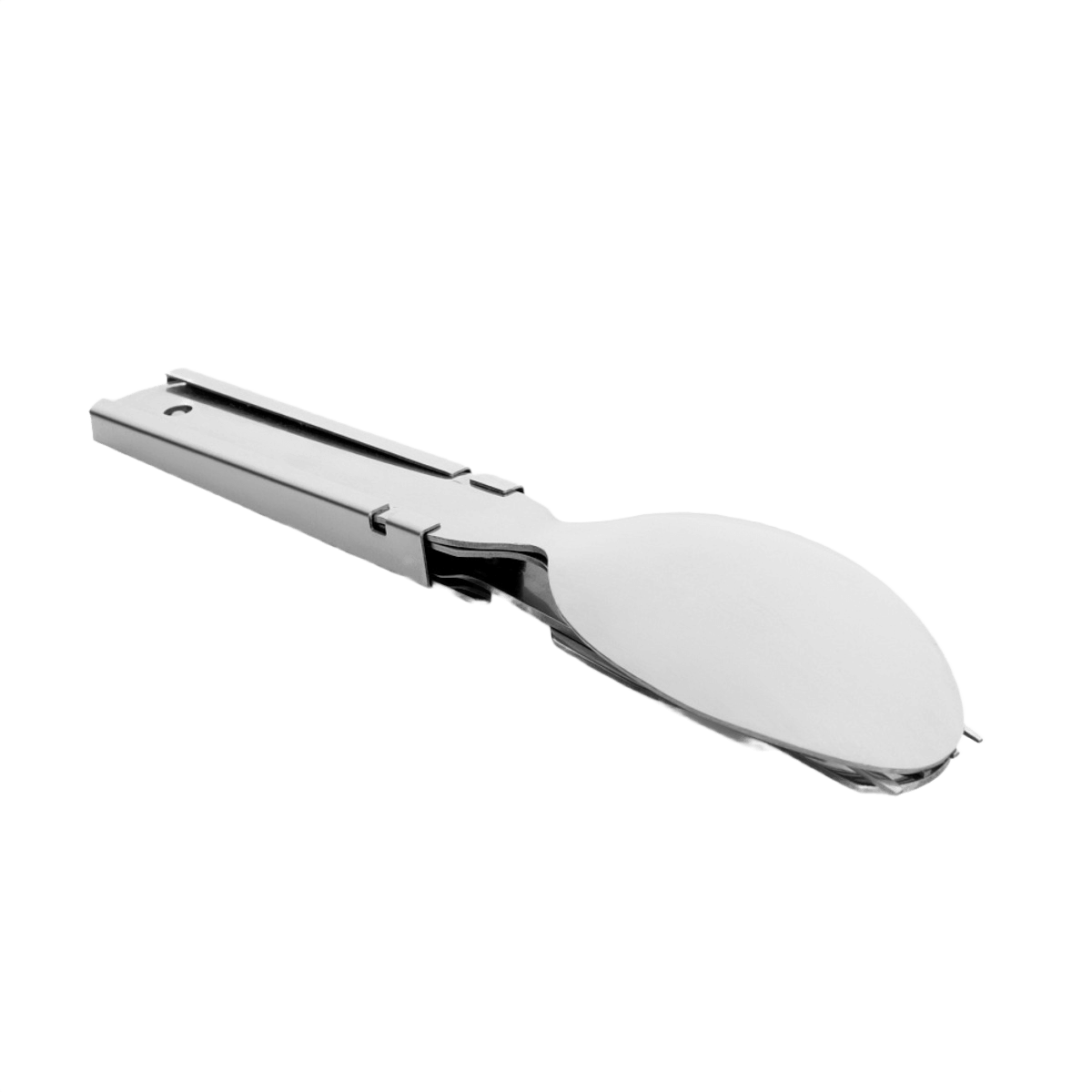 Ske fra M-Tac Stål Bestiksæt Large (4 dele) til camping og vandreture