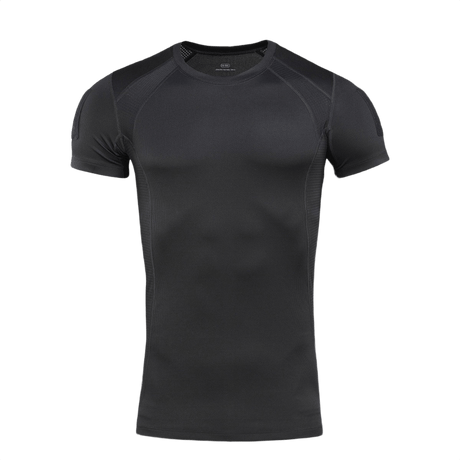 M-Tac T-Shirt Sweat-Wicking Athletic Gen.II i sort til træning og hverdagsbrug, 100% polyester, anatomisk pasform, svedtransporterende.
