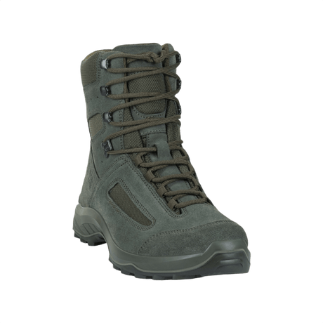 M-Tac Taktiske Sommerstøvler i grønt ruskind og Cordura® mesh, ideel til varme dage og terræn, fremstillet i EU med OrthoLite® indersål.