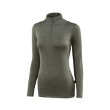 M-Tac Thermal Fleece Shirt Delta Level 2 Lady i olivenfarve til vinter og overgangssæsoner, lavet af polyester.