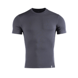 M-Tac T-shirt 93/7 i grå farve med komfortabel pasform, fremstillet af 93% bomuld og 7% elastan, ideel til hverdag og aktiv brug.