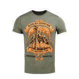 M-Tac T-shirt Black Sea Expedition i bomuld og elastan, ideel til jagt og sport, med premium MagnaColours® print, holdbar og komfortabel.