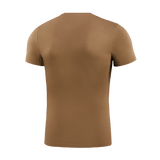 M-Tac T-Shirt Death From Above set bagfra i brun bomuld og elastan, kombinerer komfort og fleksibilitet med militært tema.