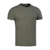 M-Tac T-shirt 93/7 i grøn, komfortabel og holdbar med 93% bomuld og 7% elastan, perfekt til hverdag og aktiv brug.
