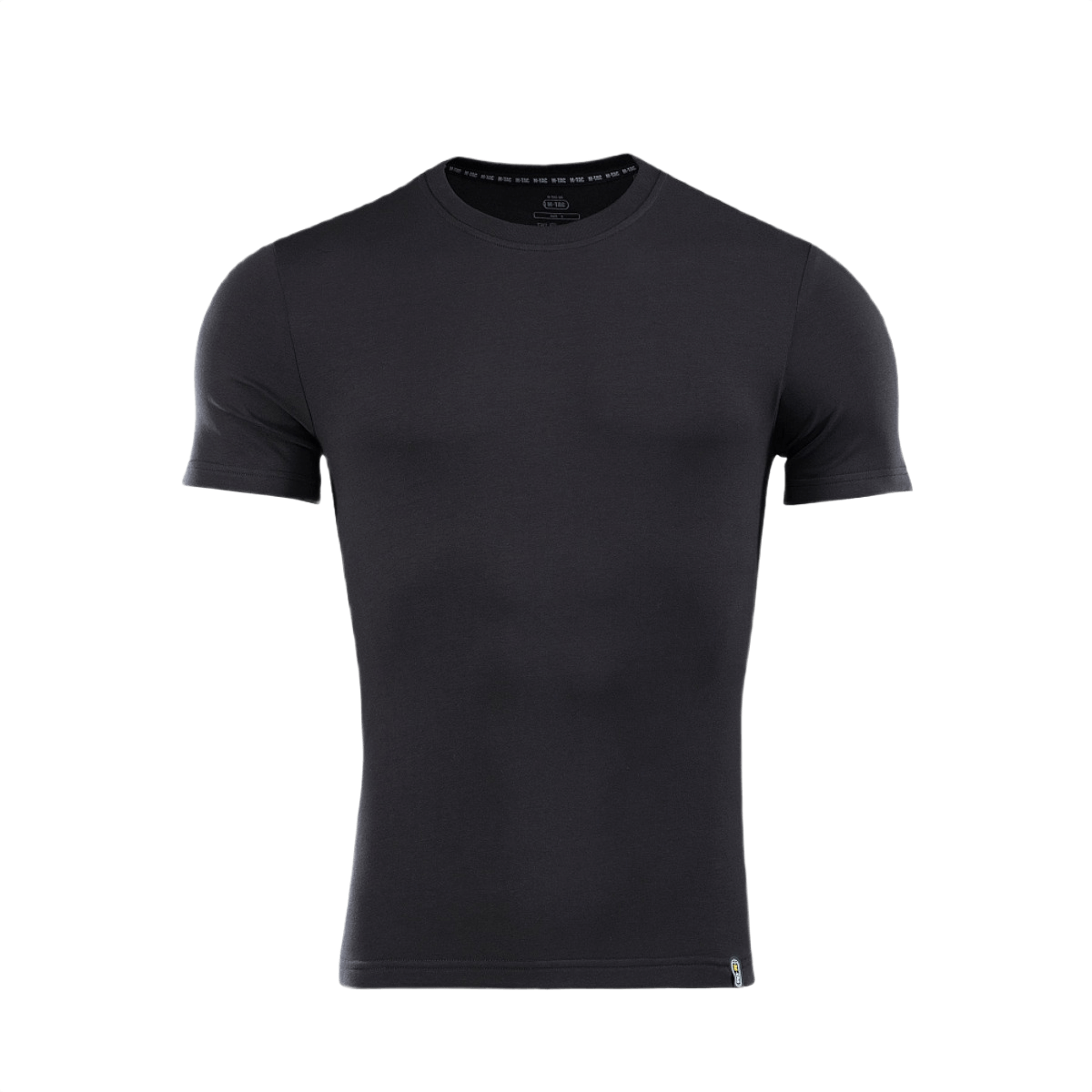 M-Tac T-shirt 93/7 i sort, lavet af 93% bomuld og 7% elastan, ideel til hverdagsbrug og sport, komfortabel og holdbar.