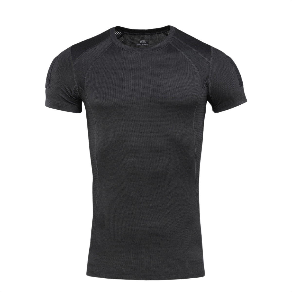 M-Tac T-Shirt Sweat-Wicking Athletic Gen.II i sort til træning og hverdagsbrug, 100% polyester, anatomisk pasform, svedtransporterende.