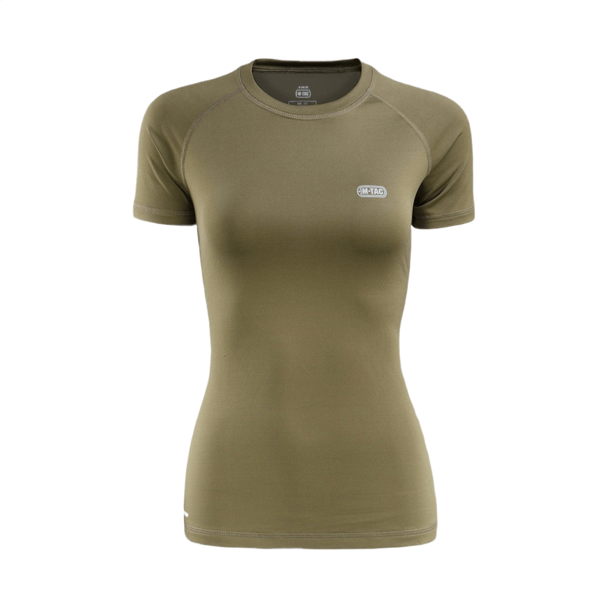 M-Tac T-shirt Ultra Light Polartec Lady i armygrøn, letvægts Power Dry® materiale, perfekt til træning og hverdagsbrug.